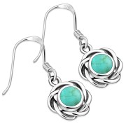 Turquoise Sterling Silver Earrings, e367